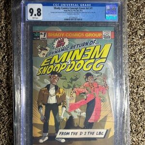 Eminem Snoop Dogg Bored Ape Yacht Club Shady Comics Concept Cover Art CGC 9.8